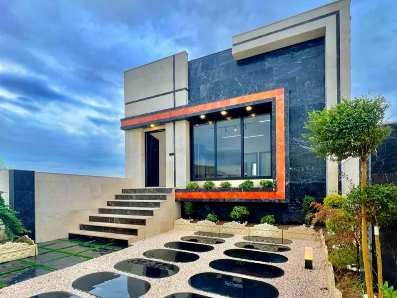 ویلا همکف خوش ساخت نما مدرن شهرکی 