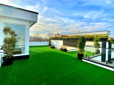 ویلا تریبلکس مدرن استخردار با سند تک برگ در لوکیشن کوهستانی