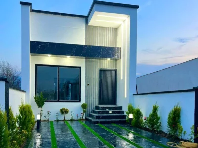 خرید ویلا همکف مدرن شهرکی سنددار در فاصله ۱۰۰ متری جاده اصلی 