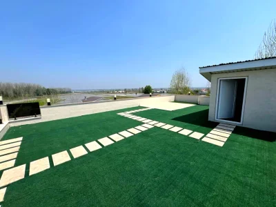 خرید ویلا تریبلکس مدرن استخردار با سند تک برگ شهرکی در آهودشت