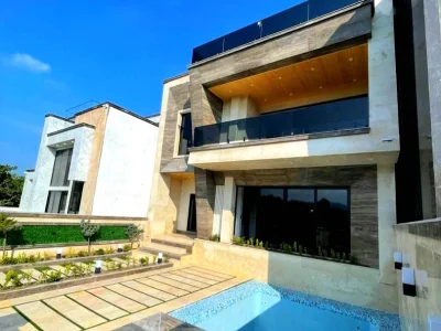 خرید ویلا تريبلكس استخردار با سند تک برگ و داخل شهرک باغی