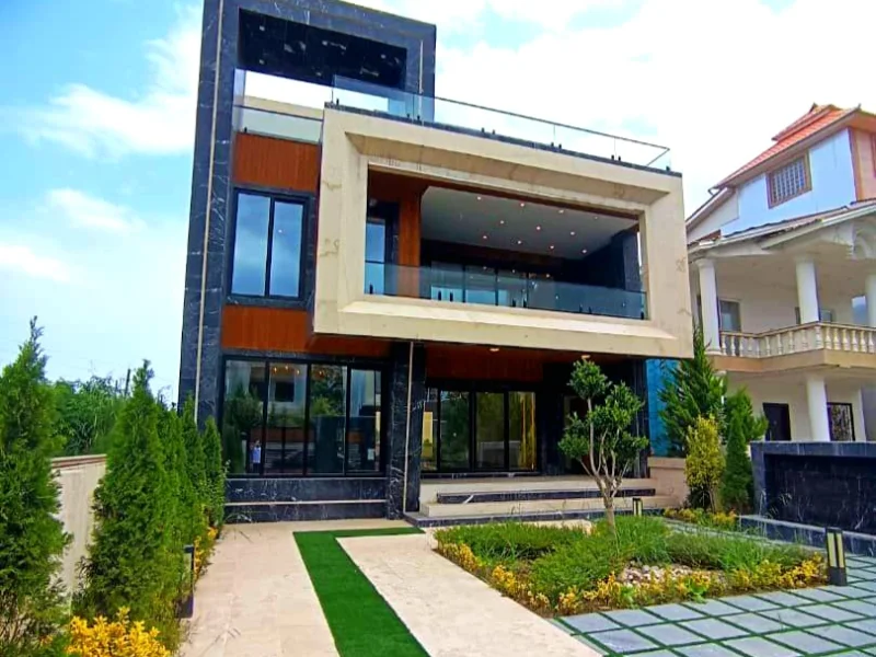 ویلا تریبلکس نما مدرن سنددار، چهار خواب و مستقل 